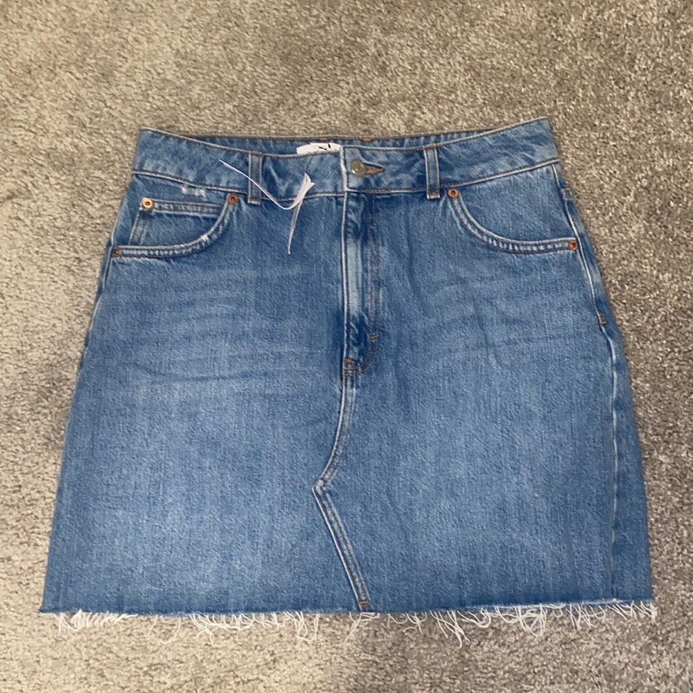 New Topshop Jean Skirt
